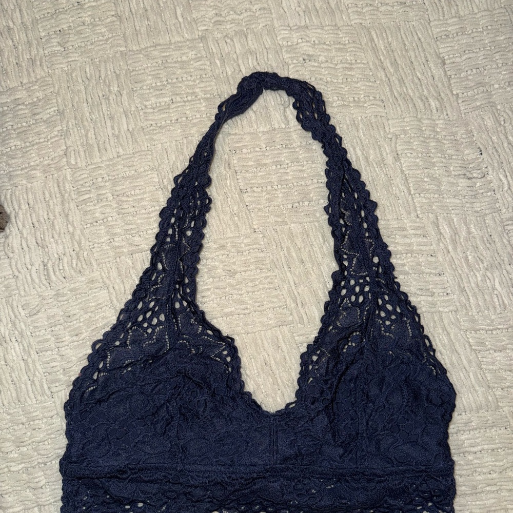 American Eagle Outfitters Navy Lace Bandeau